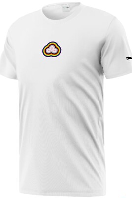PUMA x Cloud9 2021 Pride Short Sleeve T-Shirt Mens White Causal - Large - NEW