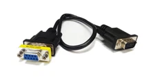 RGB CGA 9-Pin Female to D-Sub 15 Pin Male VGA Adapter Cable