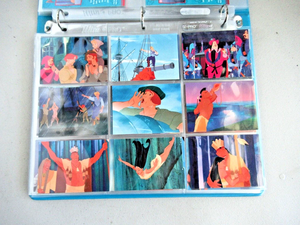2 Disney Sets of Pocahontas Trading Cards 1-90 1-50 w Binder + Insert Chase Sets - Image 3 of 4
