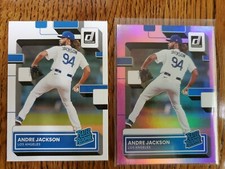 2022 Donruss Baseball Andre Jackson Rated Rookie Pink Holo + Base Lot Dodgers