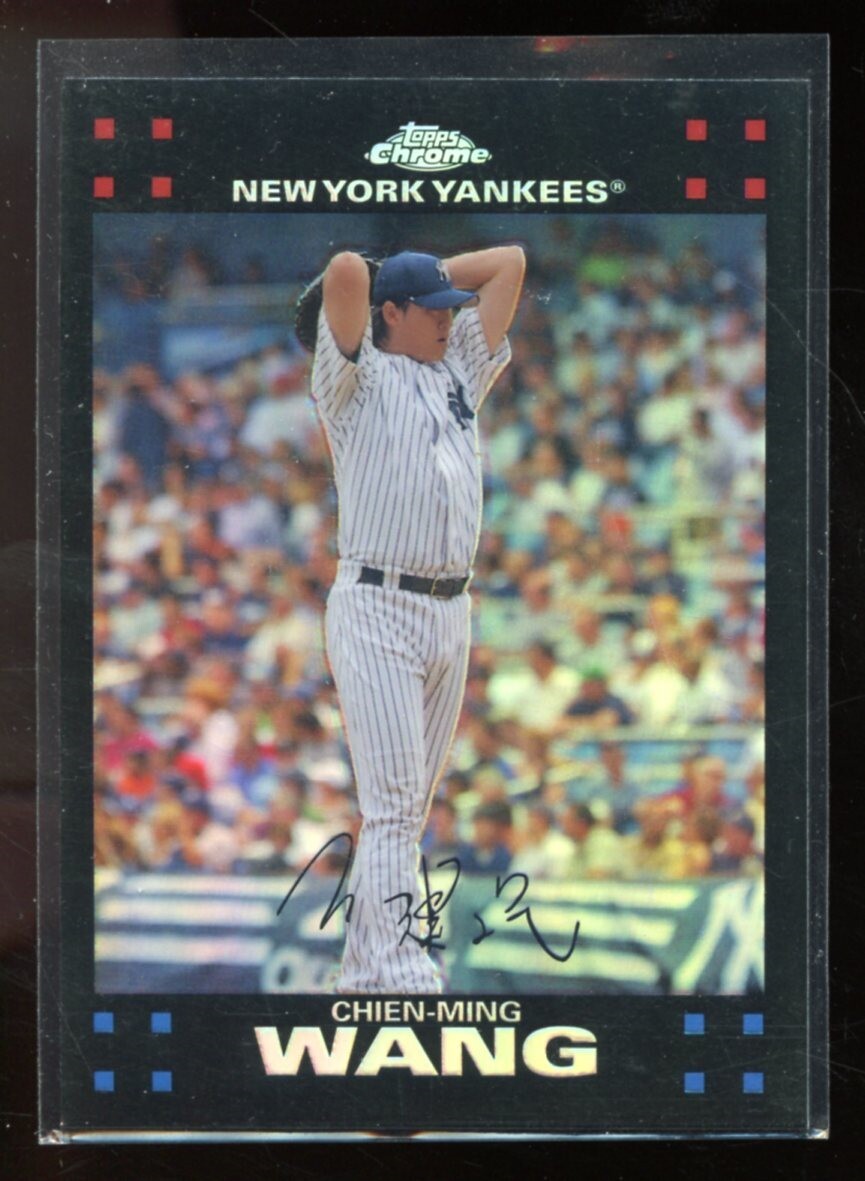 Chien Ming Wang #80 Baseball Cards 2007 Topps Chrome trading card — raw and PSA graded price guide