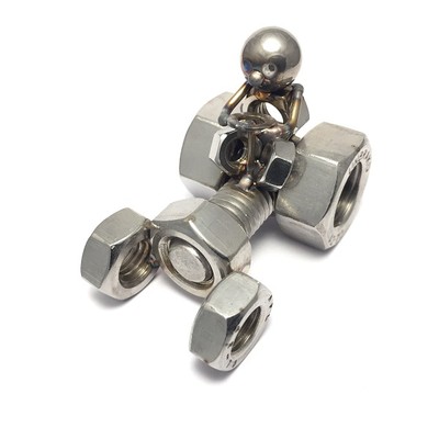 Kleiner Bruder Edelstahl 4,5 cm - KB auf Traktor