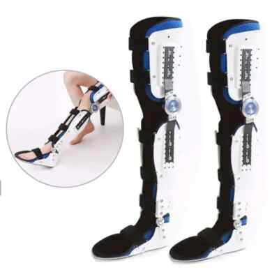 Leg Ankle Knee Brace Protector Joint Pain Relief Adjustable Fixed Support Pads