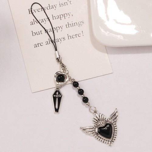 Versatile Phone Strap Angel Keychain Pendant Fashionable Heart Phone Lanyard - 第 7/11 張圖片