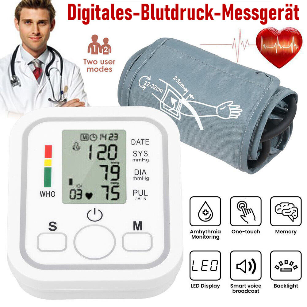 Beurer Blutdruckmessgerät Bm 27 Digitales Blutdruckmessgerät Für Den Oberarm - Automatisch, LCD, Pulsmesser, Weiß Blutdruck Messgerät