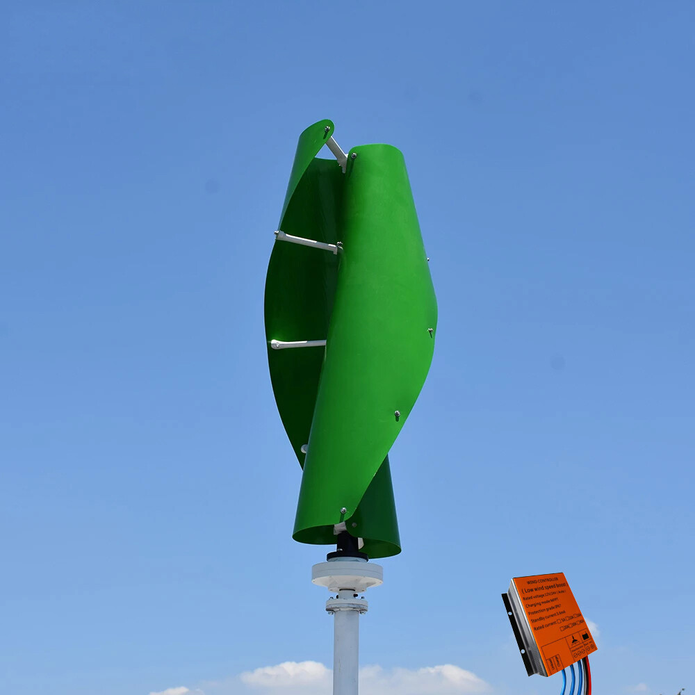 600W Windturbine Mit 5 Blättern – 12/24/48V, MPPT-Regler, Leiser Horizontalgenerator Für Haus & Garten (1,3 M Rotordurchmesser)