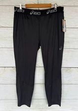 ASICS Base Layer Pants Mens Size XLarge Asics Black Base Layer Pants New