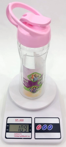Transparente Trinkflasche Kunststoff Schule alle Altersgruppen fördern Kinder trinken Wasser 650 ML - Bild 7 von 7