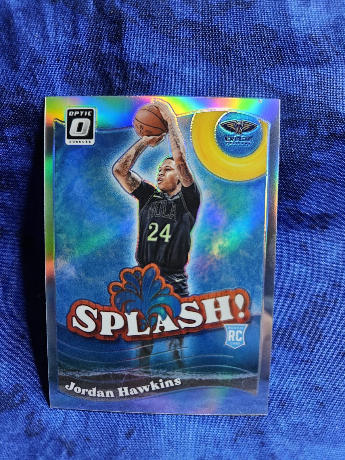 2023-24 Panini Donruss Optic - Splash Holo Prizm #10 Jordan Hawkins (RC)
