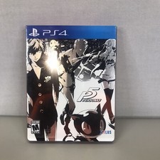 Persona 5 Steelbook Edition PlayStation PS4wGame Case Slipcover No Manual