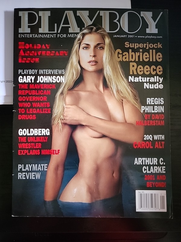 January 2001 Playboy Magazine Gabrielle Reece