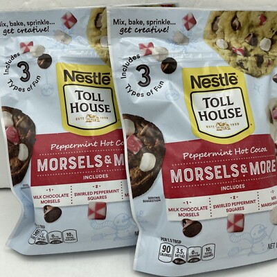 2 Nestle Toll House Peppermint Hot Cocoa Morsels & More. Target- 8 0z/226gm.