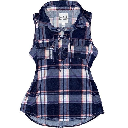 French Laundry Womens Linen Blend Casual Tank Top Large NEW | eBay