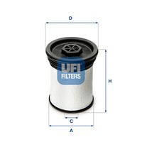 UFI Kraftstofffilter Passend FüR Jeep Grand Cherokee IV Lancia Thema