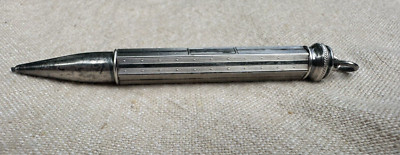 Antique Sterling Pendant Pencil Chatelaine or Dance card Pencil 