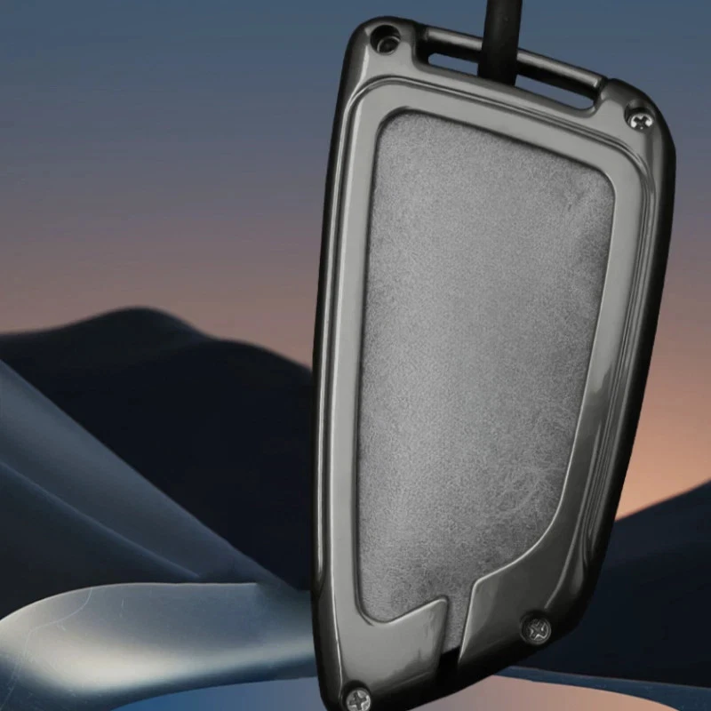 Capa chave de carro de couro liga de zinco para BMW X1 X2 X3 X4 X5M X6 1 2 3 4 5 6 7 8 - Imagem 4 de 4