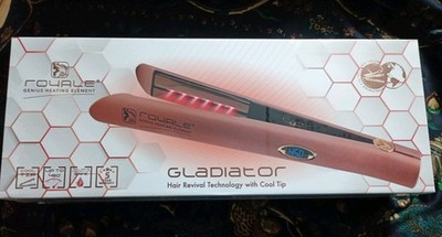 Royale Gladiator Professional Hair Straightener Sealed with Cool Tip, Brand New