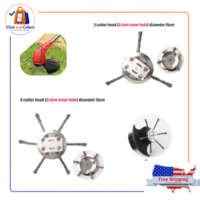 Universal Steel Wire Trimmer Head, Wire Trimming Head for Weedeater, Wire Trimme