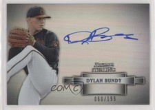 2012 Bowman Sterling Prospect Refractor 60/199 Dylan Bundy #BSAP-DB Auto s1i