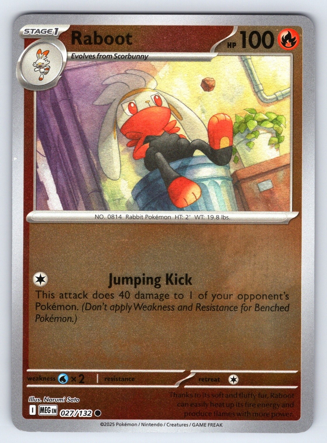 RABOOT COMMON ME01 MEGA EVOLUTION 027/132 NM