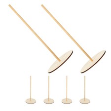 6 Sets Wooden Donut Display Stand Holder Rack For Party Table Decoration