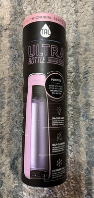 TAL Ultra Bottle 18oz Self-Cleaning UV-C LED Water Purifier Insulated - Pink