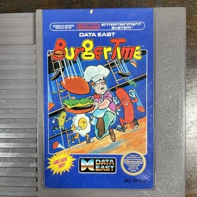Burger Time (NES, 1987) Nintendo Arcade Classic Cartrdge W/ Hardcase - USED