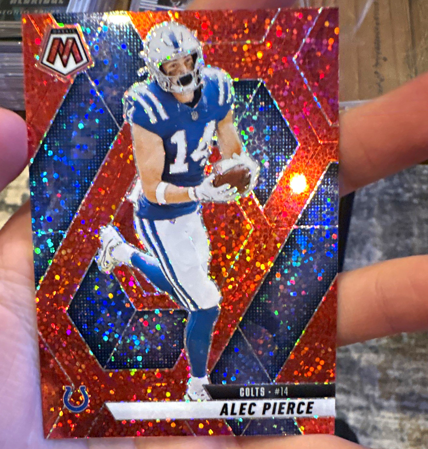 Panini 2025 Mosaic Football Alec Pierce Prizm #76 Indianapolis Colts NFL