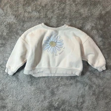 Rylee Cru Girls Daisy Love Boxy Pullover Sweatshirt He Loves Me 4 5 4T 5T