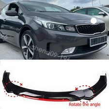 For Kia Cerato Koup Gloss Black Front Bumper Lip Spoiler Splitter Body Kit