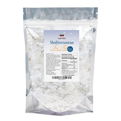 Mediterranean Sea Salt for Grinder Refill, Extra Coarse Grain (1-Pound Bag) 