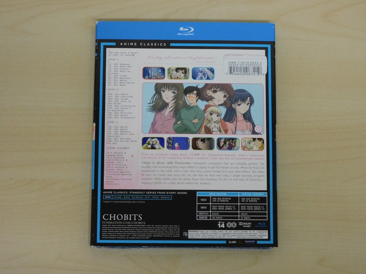 ちょびっツ　CHOBITS　北米版　ブルーレイ Chobits: The Complete Series (Blu-ray Disc, 2011, 3-Disc Set) for