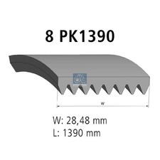 Keilrippenriemen für BMW 1-er F20 F21 2-er F22 F23 3-er F30 Gran F34 | 24236128