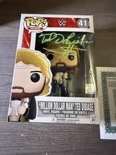 Million Dollar Man Ted Dibiase Signed Funko Jsa And Highspots Cert Wwe 