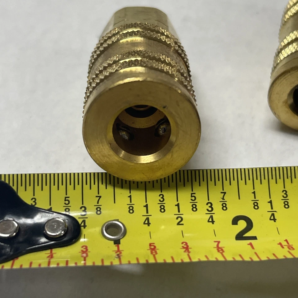 Dixon Quick Coupling 2MF2-B. Sold In Pair of 2. 1/4”ARO MAN COUP 1/4” NPT BRASS - Image 4 of 4