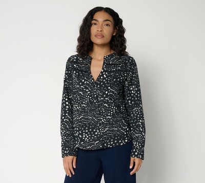 RM Studio x Rebecca Minkoff RM x Studio Rebecca Minkoff Smock Detail Shirt BlkDa