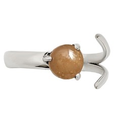Adjustable - Sunstone - Namibia 925 Sterling Silver Ring s.8 Jewelry R-1176