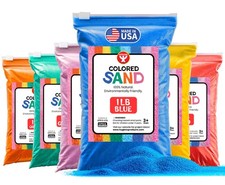 Colored Sand for Crafts Hygloss 6 Colors 1 lb Each