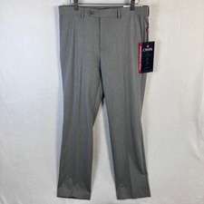 Chaps Performance Series Dress Pants Men's Size 32x32 Light Grey Stretch NWT