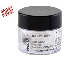 Pearl Ex 3g Pearl White Mica Pigment for Stunning Metallic Effects, Colorfast