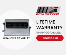 56044528 2005 Jeep Wrangler 4.0L AT Engine Computer VIN Programmed Plug & Play