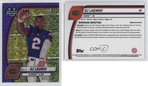 2024 Bowman U Chrome Purple Mini-Diamond Refractor /375 DJ Lagway #63