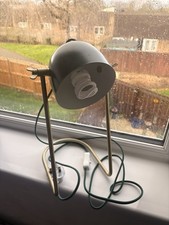 Dark green metal desk lamp / bedside lamp