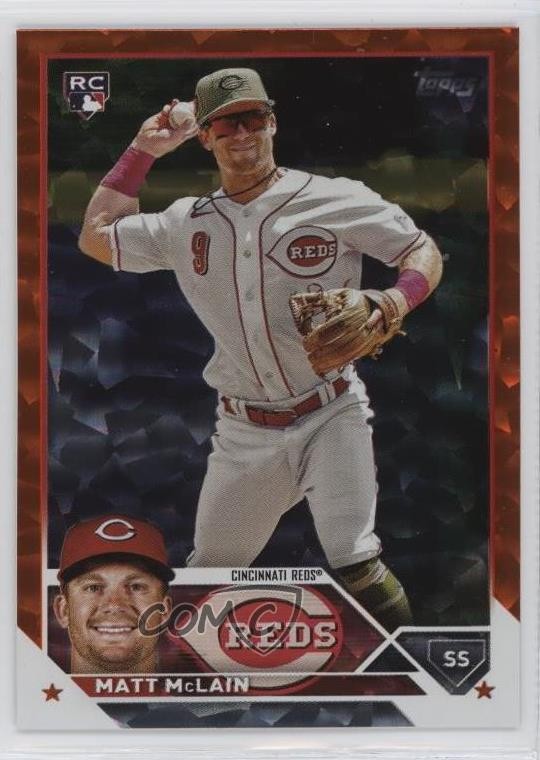 2023 Topps Update Orange Foil /299 Matt McLain #US199 Rookie RC