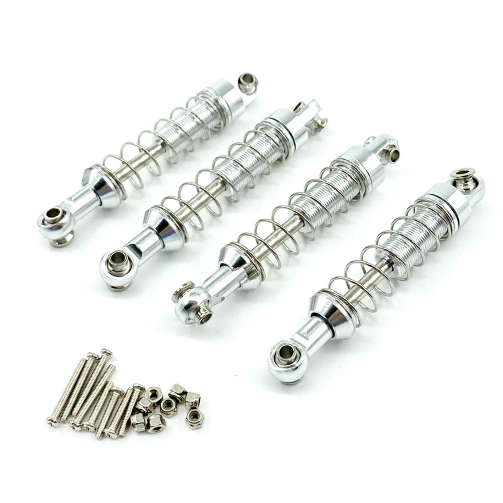 4Pcs Metal RC Car Shock Absorber Spring Damper For WPL C14 C24 C34 MN D90 D91