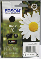 Epson 18 T1801 Schwarz Original Tintenpatrone C13T18014022 Drucker Tinte