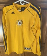 Adidas Indiana Pacers NBA Shooting Warmup Shirt Mens Med  Long Sleeve Team Logo