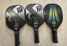 Set of Three Pickleball Paddles with Bag. 2 Dragon Slayer and 1 Demolisher