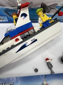 LEGO CITY: Fishing Boat (4642) With Box Mini Figures & Instructions Shark