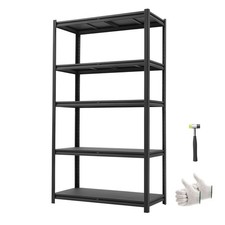 Storage Shelves, 5-Tier Adjustable, 3000 lbs Capacity, Heavy Duty Garage Storage